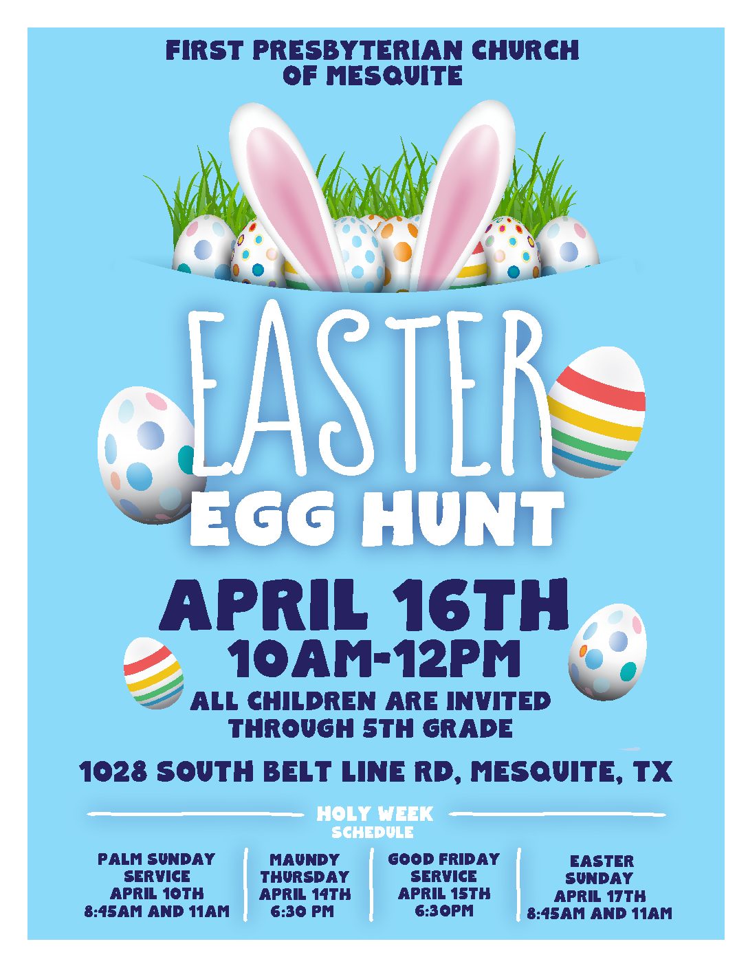 easter egg hunt and holy week